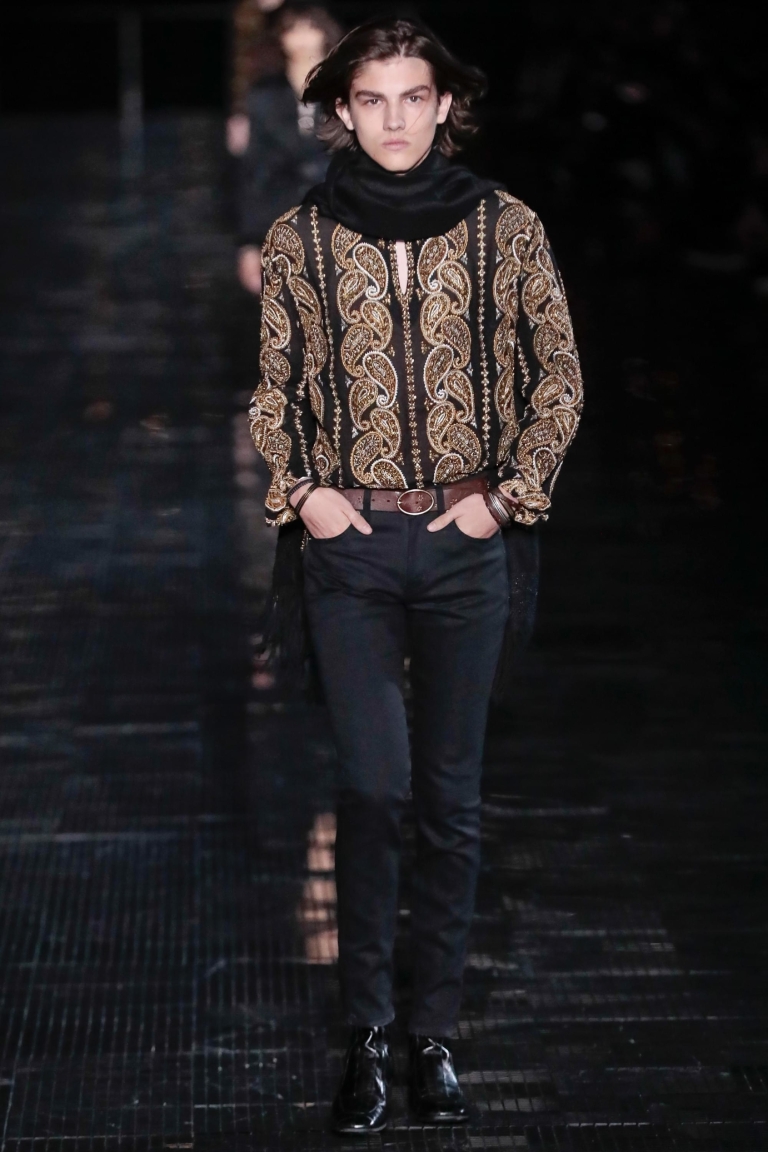Saint Laurent by Anthony Vaccarello’s first menswear show in New York ...